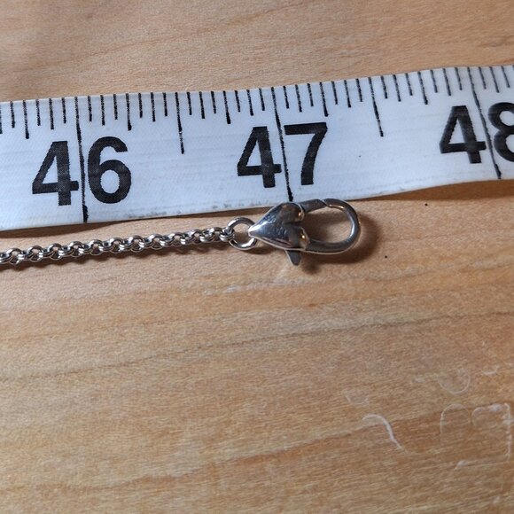 Brighton Joan of Arc Long Floral Station Silver Tone Crystal Necklace - Picture 9 of 9